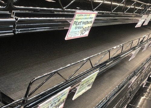 Supply chain problems are hurting grocery stores.