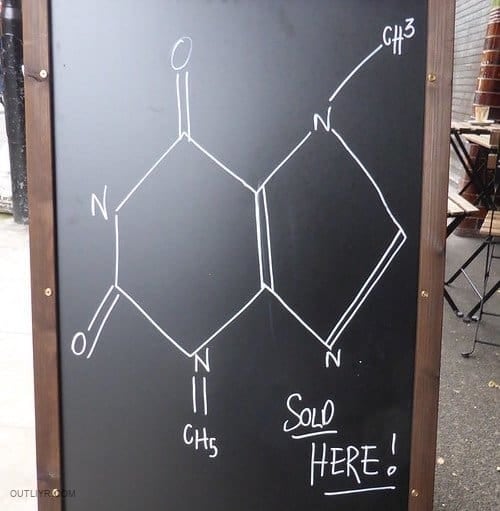 Caffeine molecule