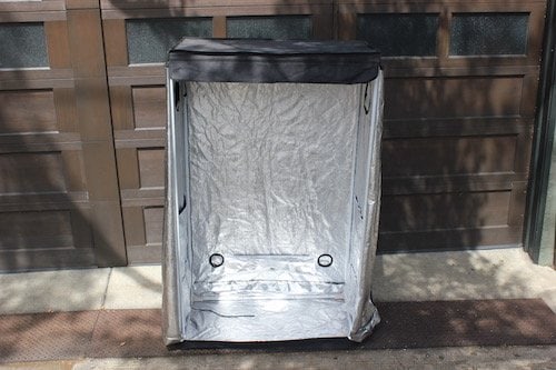 sauna grow tent size