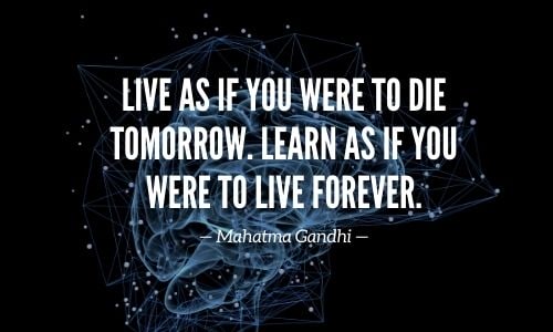 Cognition, Learning, and Brain Power Quote by Gandhi