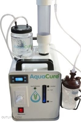 Aquacure brown's gas machine aids in fast muscle recovery by delivering a hydrogenoxygen mixture that enhances cellular processes and reduces oxidative stress