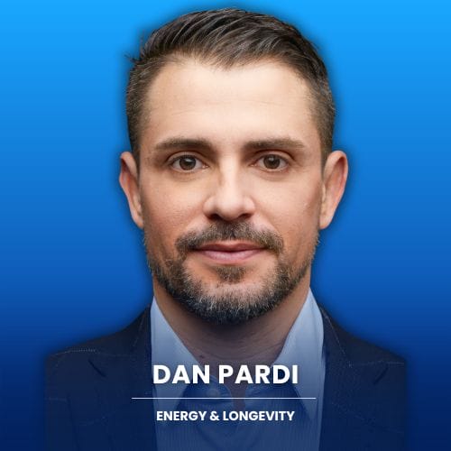 Dan Pardi of Qualia's guest head shot for High Performance Longevity Podcast shownotes and Interview