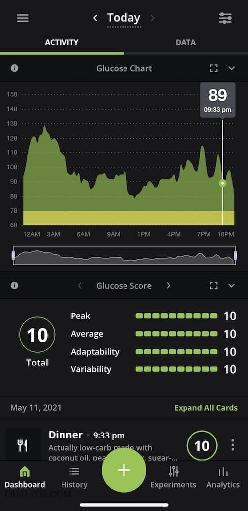 NutriSense CGM Review: App Experience