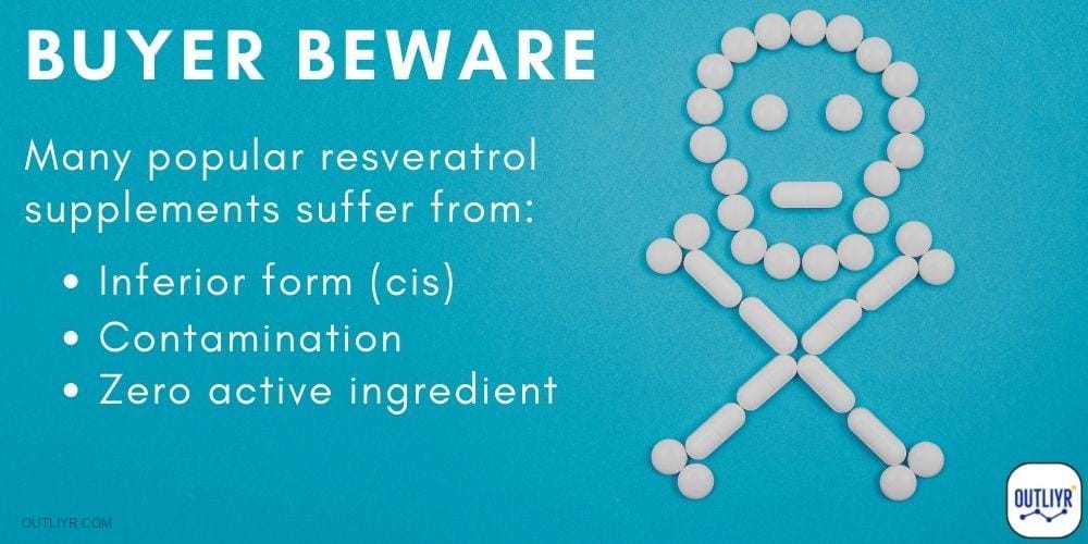 Resveratrol supplement dangers