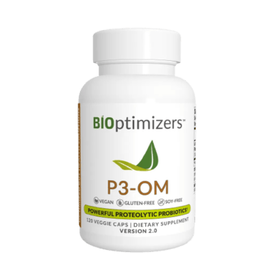 BiOptimizers P3OM supports gut barrier health and nutrient absorption.