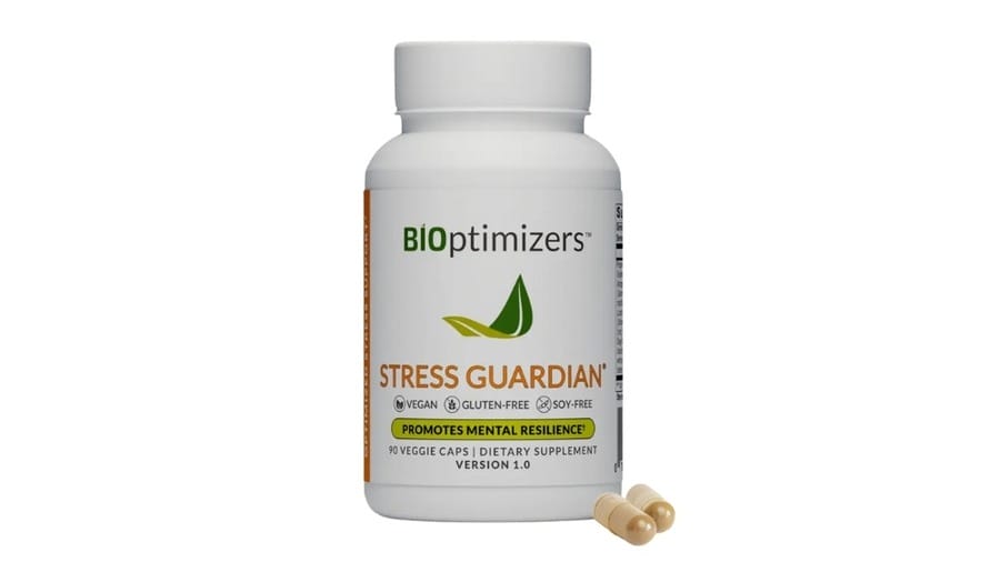 BiOptimizers Stress guardian 90-capsule bottle