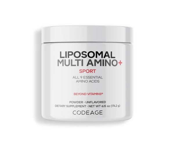codeagemultiaminopowderjar Codeage Liposomal Multi Amino+ Powder jar