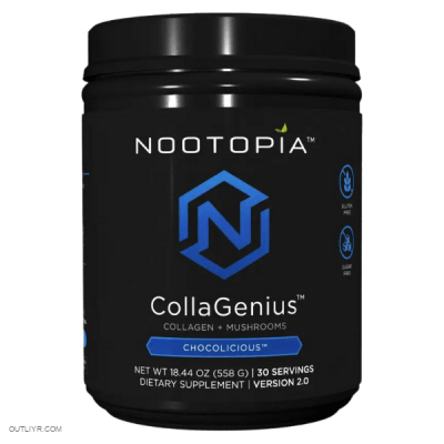 Nootopia collagenius is a trusted supplement from BiOptimizers that contains collagen and mushrooms. 