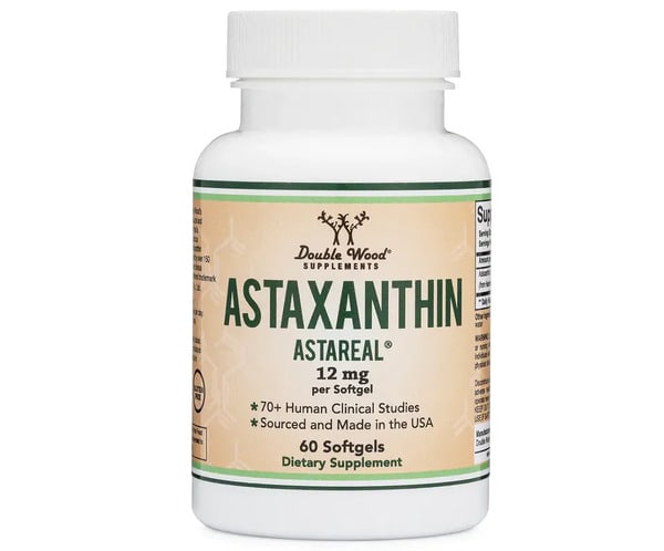 Double Wood's AstaReal Astaxanthin 12mg bottle