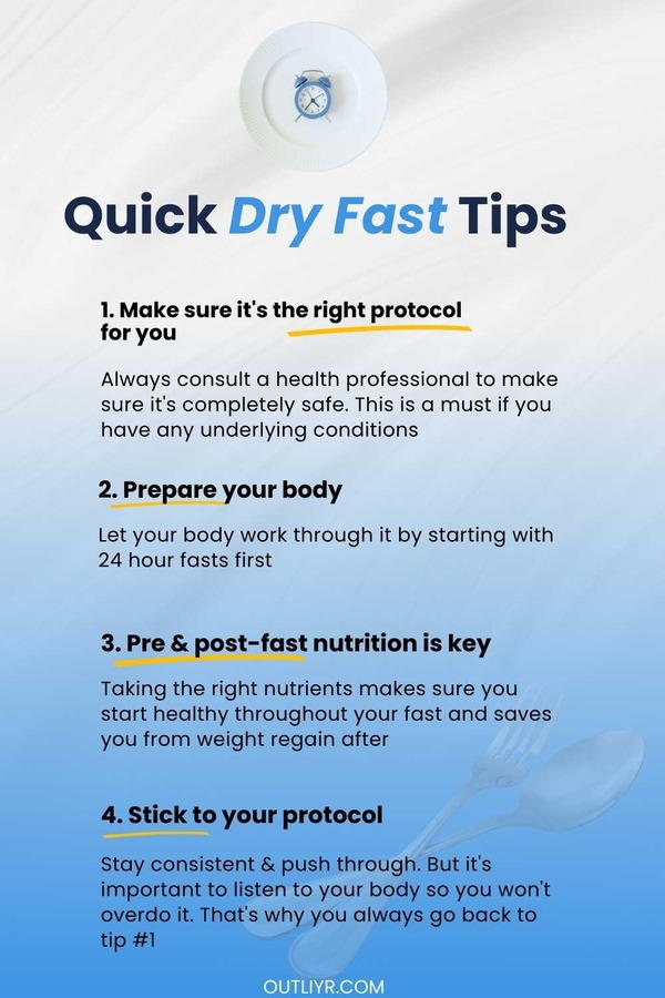 Tips before you start dry fasting