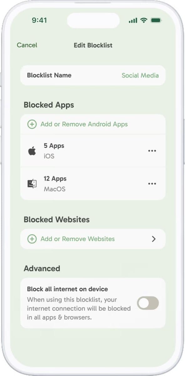 Freedom Distraction Blocker