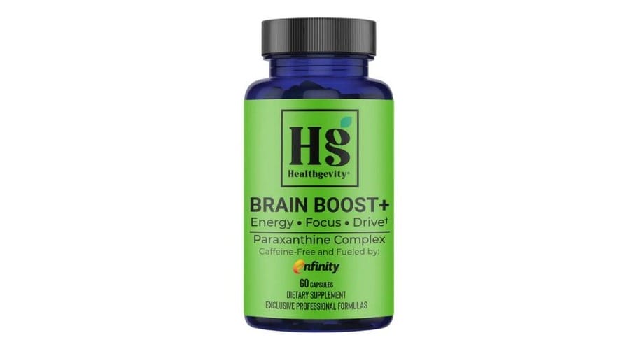 Healthgevity Brain Boost+ 60-capsule bottle