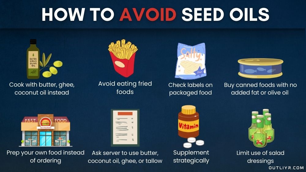 Different ways for you to avoid seed oils