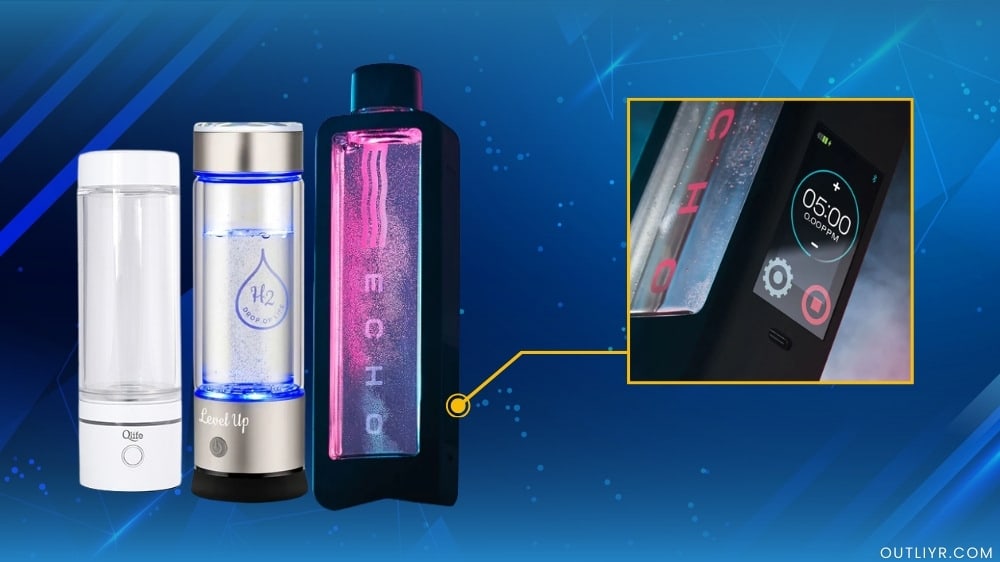 The Qlife Max, Level Up H2 and Echo Hydrogen bottles