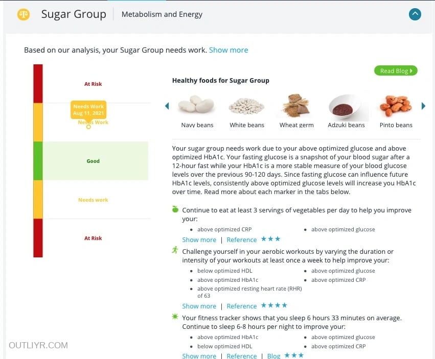 insidetracker lifestyle recommendations