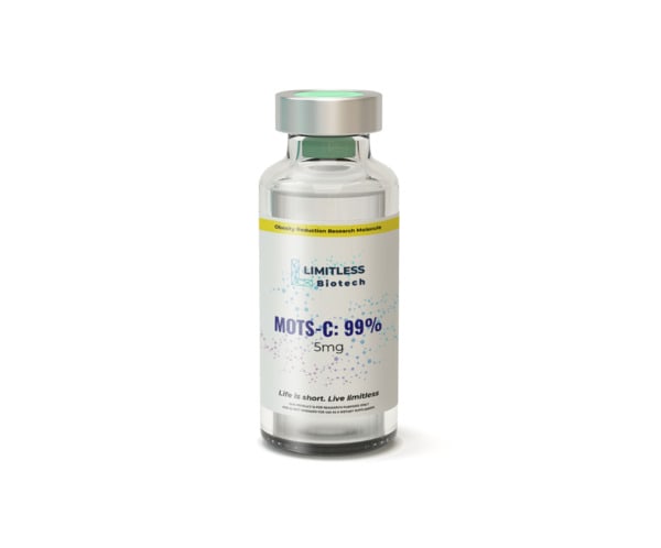 Limitless Biotech's MOTSc 5mg bottle