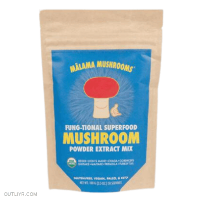 Malama mushroom 8 superfood powder.