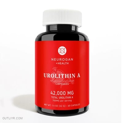 A bottle of Neurogan's Urolithin A capsules