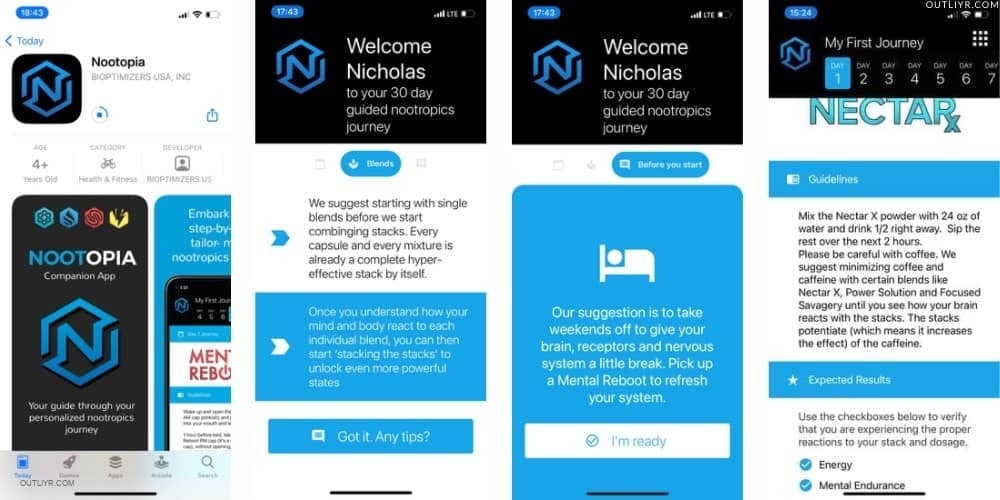 Nootopia Nootropics iOS App Review