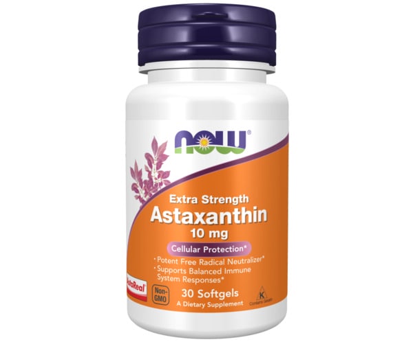 Now's Extra Strength Astaxanthin 10mg bottle