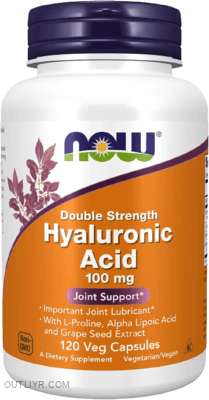 NOW double strength hyaluronic acid supplements 