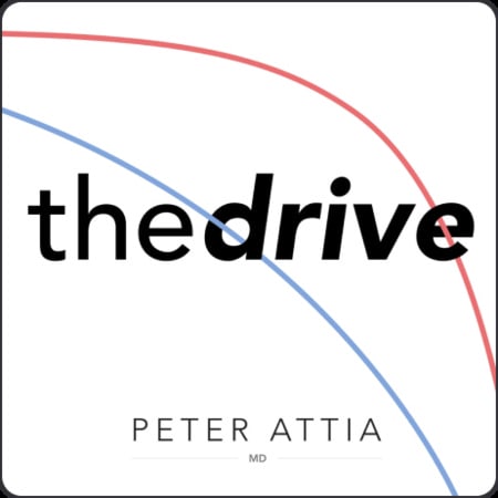 peterattiathedrivepodcastlogo The Drive by Peter Attia podcast logo