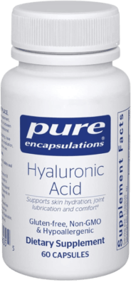 Pure encapsulations hyaluronic acid supplement safe for those who have allergies