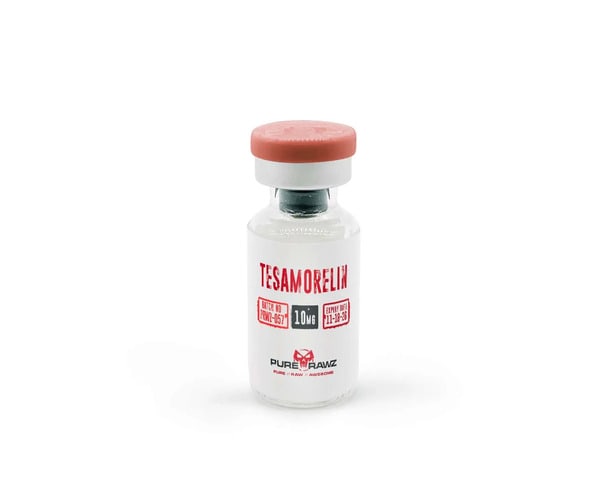 PureRawz' Tesamorelin 10mg bottle