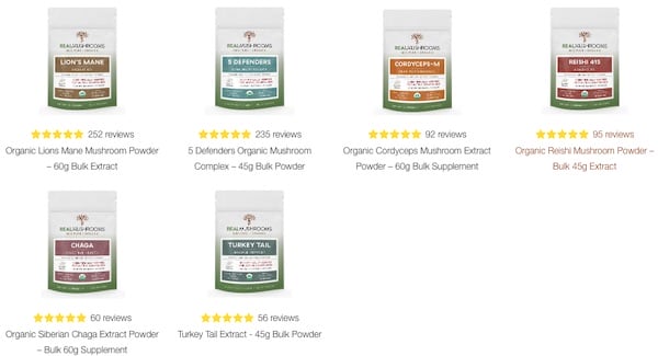 Real Mushrooms Adaptogenic Mushrooms  Image 3