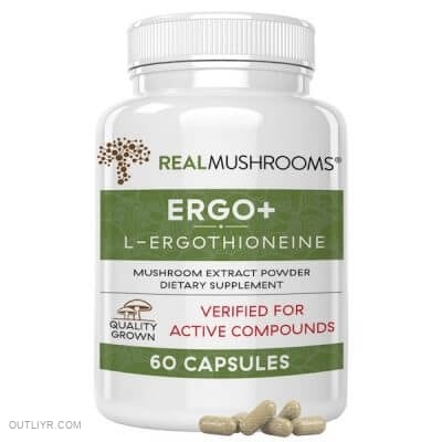 Bottle of Ergothioneine Supplement