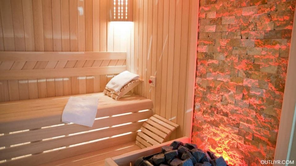 Sauna helps fast muscle recovery by increasing blood flow and relaxing muscles 
