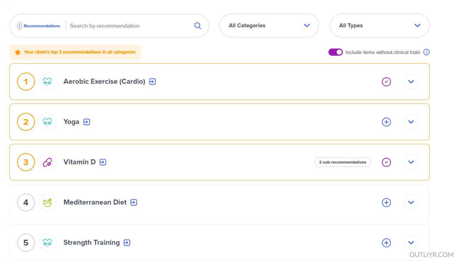 SelfDecode's top recommendations for me including strategies & supplements